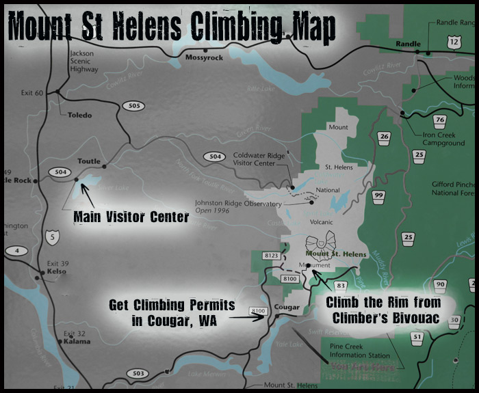 mount st helens map