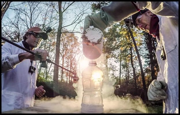 liquid nitrogen blast science experiment