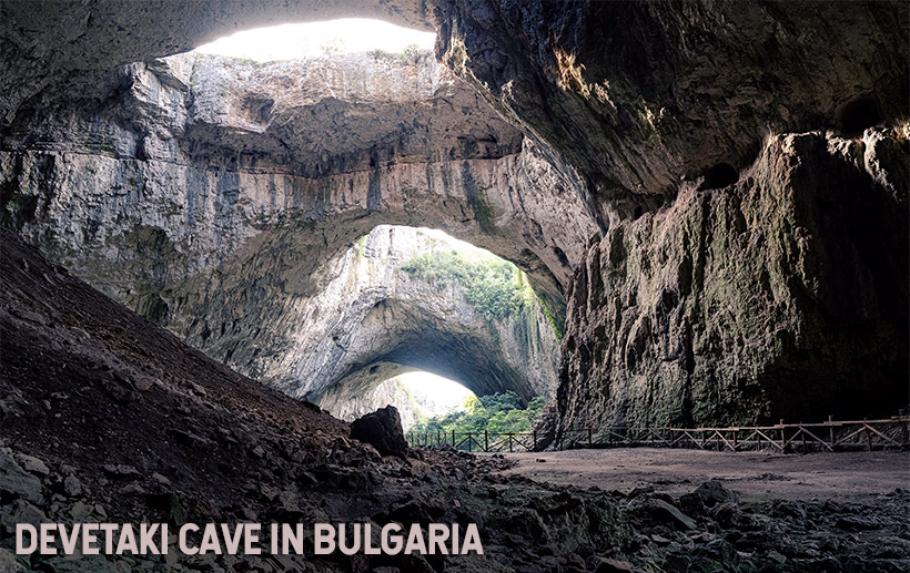 A huge cave in Bulgaria