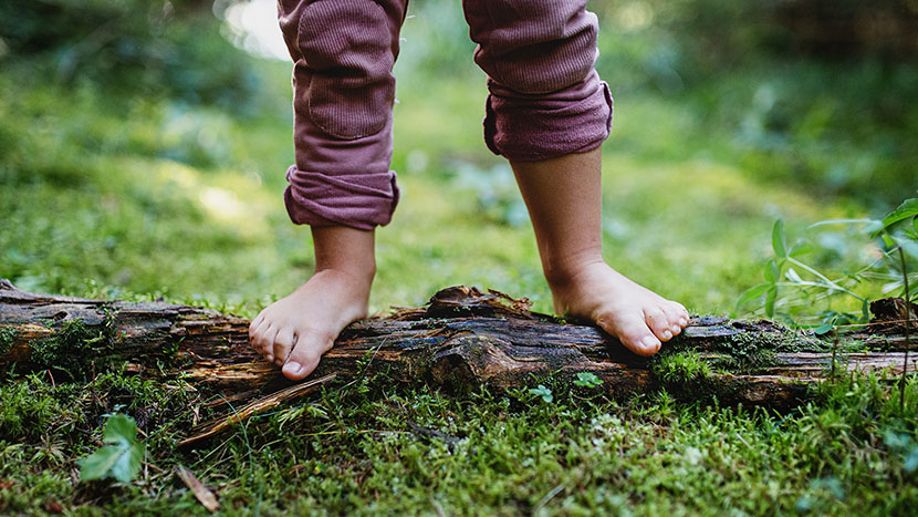 Did you know there's health benefits to walking barefoot in the grass?